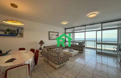 Apartamento com 3 dormitórios para alugar, 181 m² por r$ 6.000,00/mês - pitangueiras - guarujá/sp