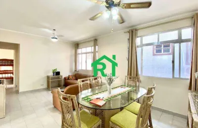 Apartamento à beira mar com 2 dormitórios (1 suíte), 1 vaga, praia da enseada - guarujá/sp