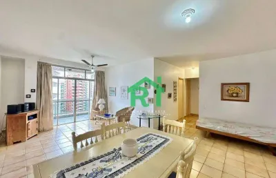 Apartamento amplo, 3 dormitórios (2 suítes), 2 vagas, lazer, pitangueiras, guarujá/sp.