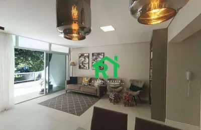 Apartamento com 3 dormitórios à venda, 110 m² por r$ 530.000 - enseada - guarujá/sp