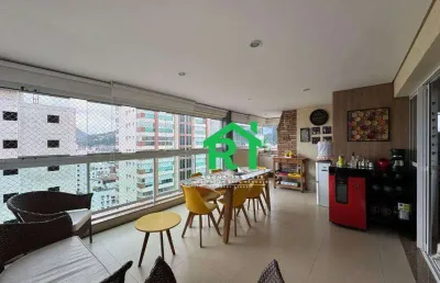 Apartamento com 3 dormitórios à venda, 130 m² por r$ 970.000,00 - enseada - guarujá/sp