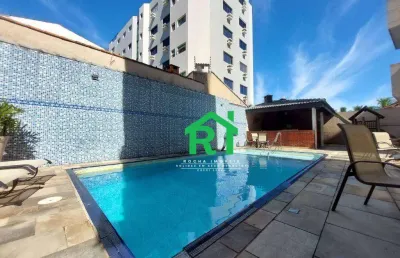 Apartamento à venda com 3 dormitórios (1 suíte), 1 vaga, lazer,   guarujá/sp