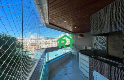 Apartamento com 3 quartos (1 suíte), 2 vagas, lazer, praia do tombo, guarujá.