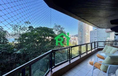 Apartamento com 3 quatros (2 suítes), 2 vagas, lazer, praia do tombo, guarujá/sp