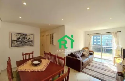 Apartamento à beira mar com 3 dormitórios, 1 suítes, 1 vaga - enseada - guarujá/sp