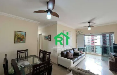 Apartamento com 3 quartos, 1 vaga, jardim astúrias, guarujá/sp