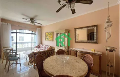 Apartamento com 3 dormitórios, 100 m² - venda por r$ 440.000,00 ou aluguel por r$ 3.500,00/mês - enseada - guarujá/sp