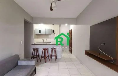 Apartamento com 1 dormitório à venda, 65 m² por r$ 235.000 - enseada - guarujá/sp