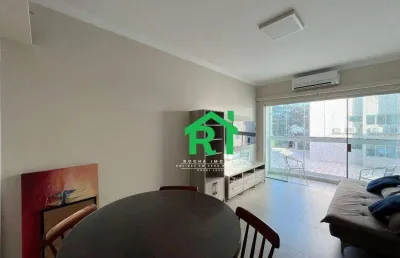 Apartamento à beira mar com 1 dormitório, enseada, guarujá/sp