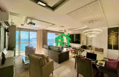 Apartamento frente mar i 2 quartos (1 suíte), 2 vagas, lazer, praia das astúrias - guarujá/sp.