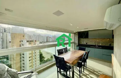 Apartamento frente mar com 3 quartos (3 suítes), 2 vagas e lazer à venda em jardim astúrias, guarujá | rocha imóveis guarujá