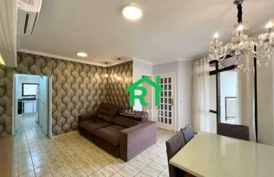 Apartamento com 3 quartos (1 suíte), 1 vaga, lazer, jardim astúrias, guarujá/sp