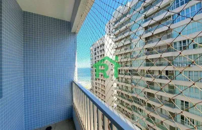 Apartamento com 1 dormitório à venda, 65 m² por r$ 380.000,00 - pitangueiras - guarujá/sp