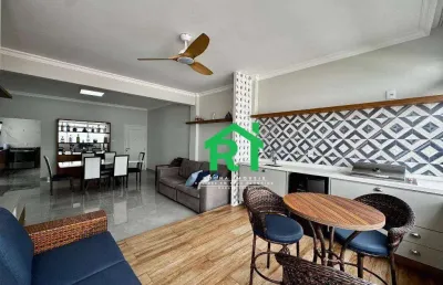 Apartamento com 4 dormitórios à venda, 170 m² por r$ 1.270.000,00 - pitangueiras - guarujá/sp