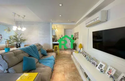 Apartamento para alugar em praia das pitangueiras, guarujá/sp, 3 dormitórios, varanda gourmet, lazer
