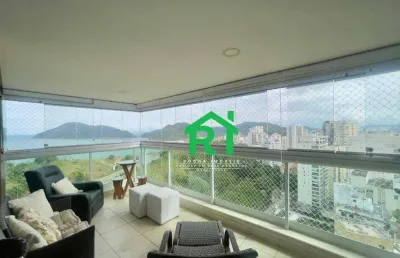 Apartamento frente mar com 3 quartos (2 suítes), 2 vagas e lazer à venda em jardim astúrias, guarujá | rocha imóveis guarujá