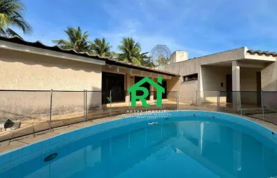 Casa á beira mar, 3 quartos (1 suíte), 5 vagas, lazer, jardim guaiuba, guarujá/sp