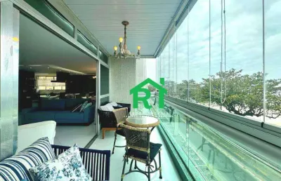 Apartamento frente mar, 4 dormitórios (1 suíte), 1 vaga, 200 m², à venda por r$ 1.750.000 - pitangueiras - guarujá/sp