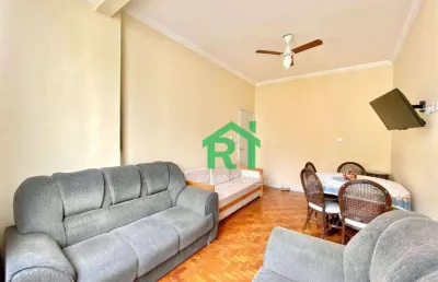 Apartamento vista ao mar, 1 dormitório (suíte) á venda, pitangueiras, guarujá/sp