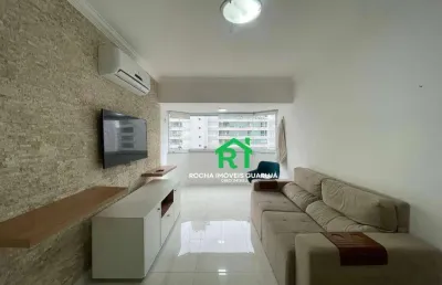 Apartamento para alugar em praia das pitangueiras, guarujá/sp, 2 suítes, reformado, beira mar