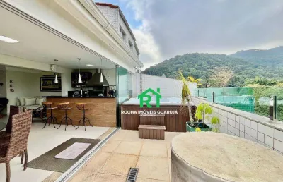Cobertura com 4 dormitórios à venda, 160 m² por r$ 920.000 - enseada - guarujá/sp