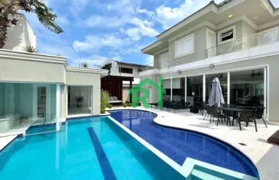 Casa com 6 dormitórios à venda, 400 m² por r$ 4.500.000,00 - acapulco - guarujá/sp