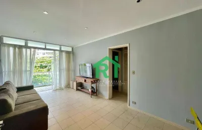 Apartamento beira mar, 2 dormitórios, pitangueiras, guarujá/sp