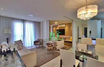 Apartamento frente mar, 2 dormitórios sendo 1 suíte, 2 vagas, área de lazer, astúrias, guarujá/sp