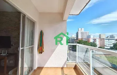 Apartamento com 2 dormitórios à venda, 72 m² por r$ 310.000,00 - enseada - guarujá/sp