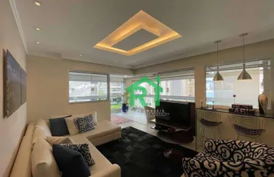 Apartamento frente mar, varanda gourmet, 3 dormitórios, 2 vagas, área de lazer, astúrias, guarujá/sp