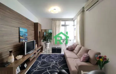 Apartamento com 3 dormitórios à venda, 125 m² por r$ 720.000,00 - jardim astúrias - guarujá/sp