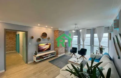 Apartamento frente mar, 3 dormitórios (1 suíte), 1 vaga, pitangueiras, guarujá/sp