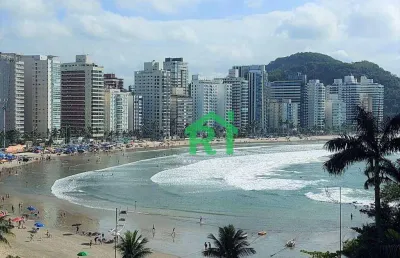 Apartamento frente para o  mar, 3 dormitórios,( 2 suítes), 2 vagas, área de lazer, astúrias, guarujá/sp