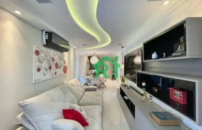Cobertura com 2 dormitórios, 195 m² - venda por r$ 2.500.000,00 ou aluguel por r$ 10.000,00/mês - jardim astúrias - guarujá/sp