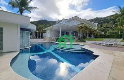 Casa com 5 dormitórios, (5 suítes), 4 vagas, condomínio fechado, lazer, enseada, guarujá/sp