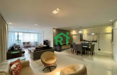 Apartamento com 4 dormitórios à venda, 220 m² por r$ 1.100.000,00 - pitangueiras - guarujá/sp