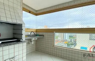 Apartamento com 3 quartos à venda na rua carlos martiniano de andrade bitencourt, 193, aviação, praia grande por r$ 800.000