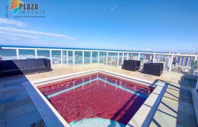 Cobertura à venda, 243 m² por r$ 2.650.000,00 - vila guilhermina - praia grande/sp