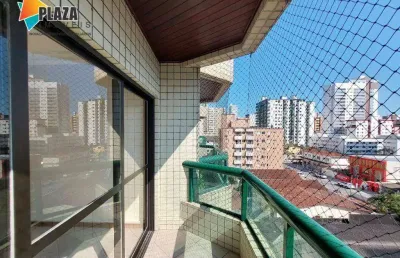 Apartamento com 3 dormitórios para alugar, 122 m² por r$ 3.700,00/mês - canto do forte - praia grande/sp
