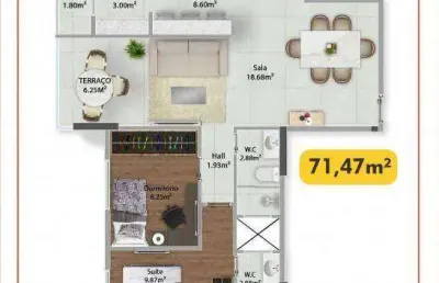 Apartamento à venda, 71 m² por r$ 632.995,00 - vila guilhermina - praia grande/sp