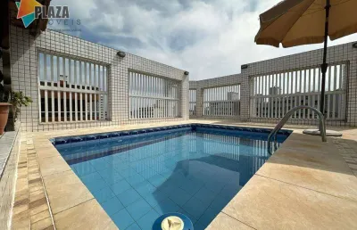 Cobertura à venda, 161 m² por r$ 950.000,00 - vila guilhermina - praia grande/sp