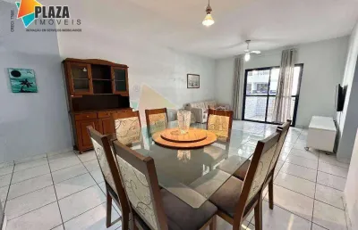 Apartamento com 2 dormitórios para alugar, 113 m² por r$ 4.200,00/mês - canto do forte - praia grande/sp