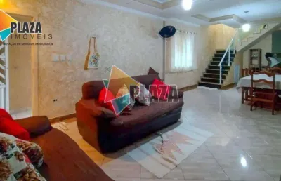Casa de 3 dormitórios à venda, 130 m² por r$ 590.000 - vilamar - praia grande/sp