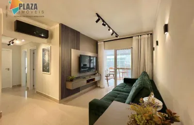 Apartamento com 3 dormitórios à venda, 127 m² por r$ 1.300.000,00 - canto do forte - praia grande/sp