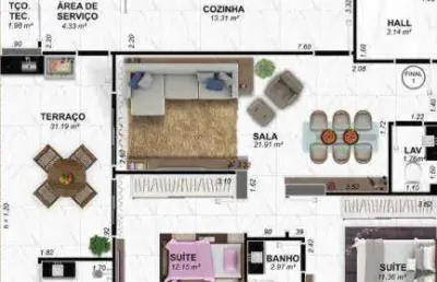 Apartamento à venda, 119 m² por r$ 1.144.000,00 - vilamar - praia grande/sp