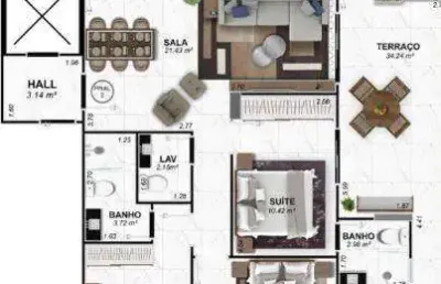 Apartamento à venda, 140 m² por r$ 1.643.000,00 - vilamar - praia grande/sp