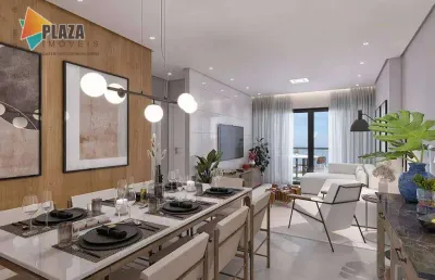 Apartamento com 3 dormitórios à venda, 129 m² por r$ 1.588.414,00 - canto do forte - praia grande/sp