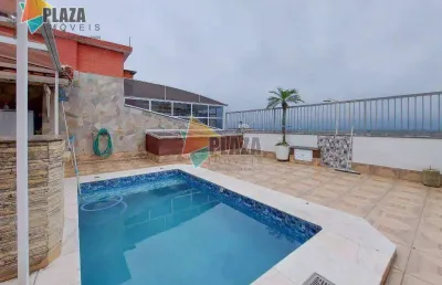 Cobertura à venda, 470 m² por r$ 1.600.000,00 - tupi - praia grande/sp