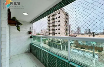 Apartamento com 2 dormitórios à venda, 62 m² por r$ 380.000,00 - vila guilhermina - praia grande/sp