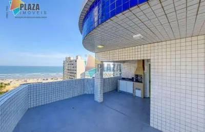 Cobertura com 3 dormitórios à venda, 145 m² por r$ 1.100.000,00 - vila guilhermina - praia grande/sp